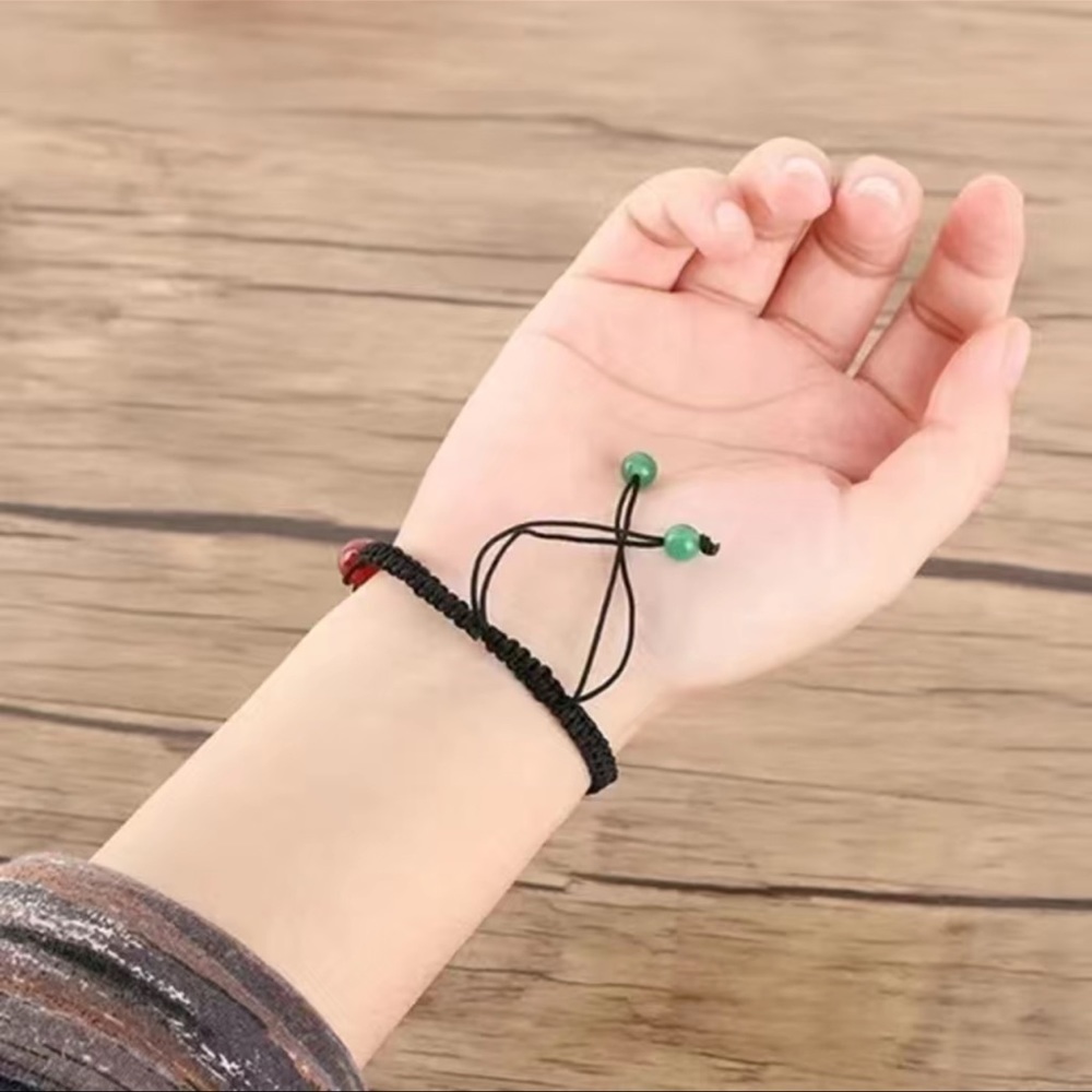 NWT๐ง๐ปโโ๏ธ 7 CHAKRA NATURAL STONE BEAD ADJUSTABLE BRAIDED YOGA ROPE BRACELET - Picture 8 of 12